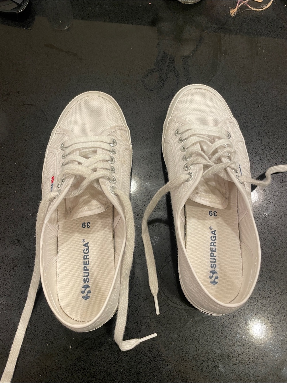 Superga White Canvas Low-Top Sneakers